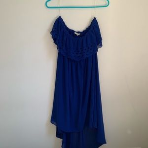 Hi Low Strapless Dress